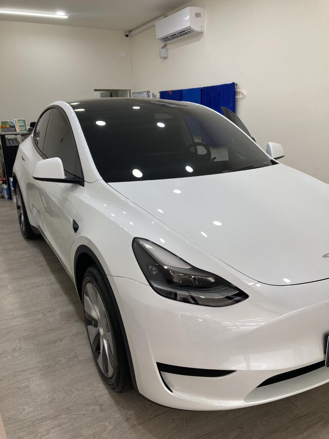 Tesla modely貼膜